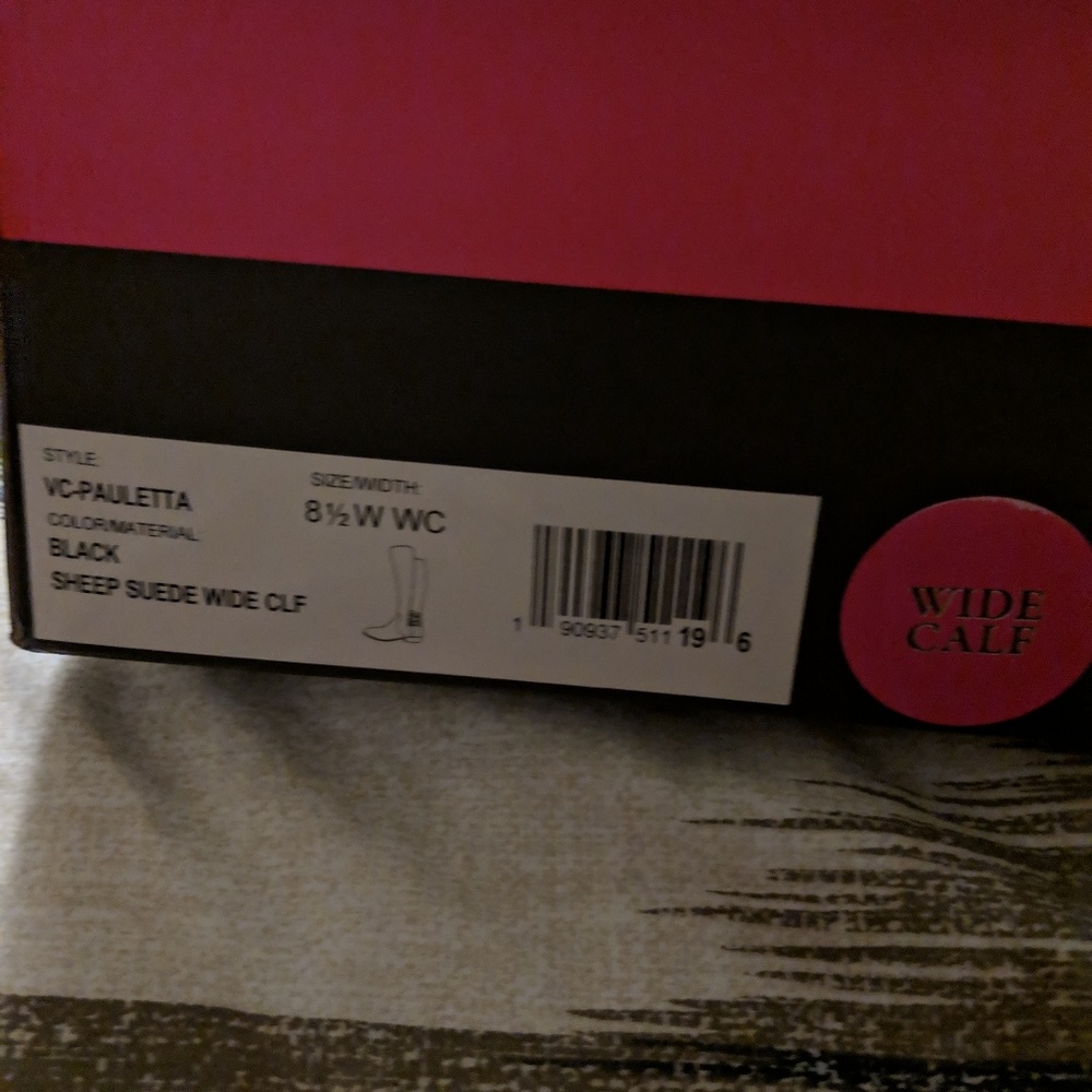 Suede Wide Calf Riding Boot - Picture 4 of 4